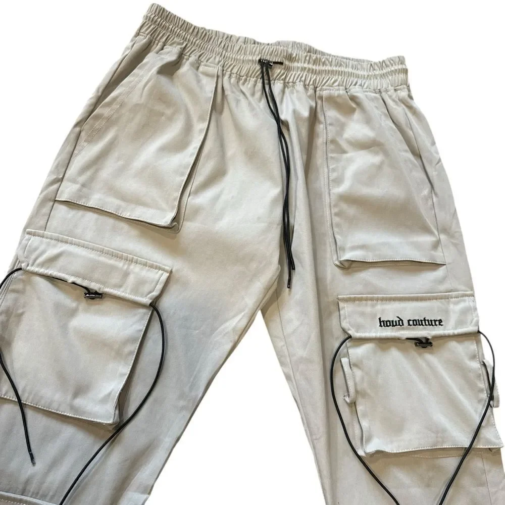 Hood Couture Sand Beige New Revolution V2 Cargo Pants